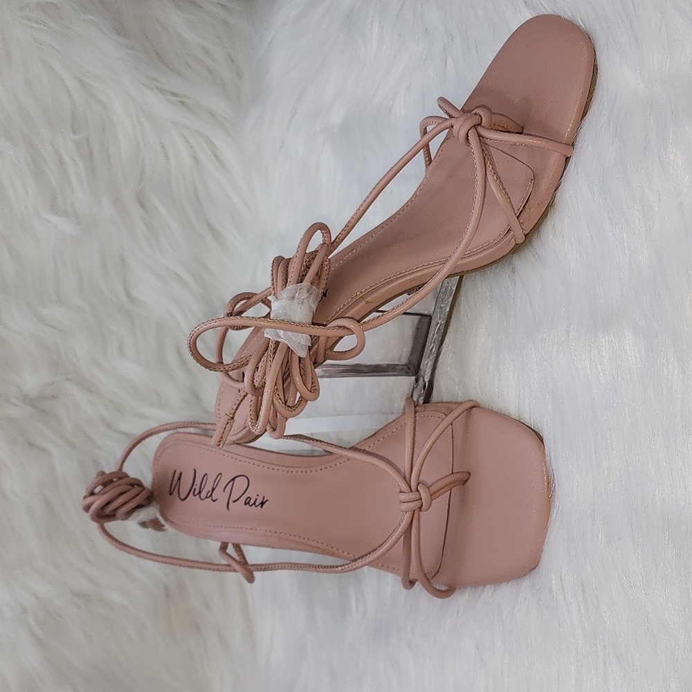 WILD PAIR Santeago Ankle-Tie Dress Sandals, Created for Macy's - Picture 2 of 7